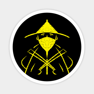 Yellow Ninja Samurai Magnet